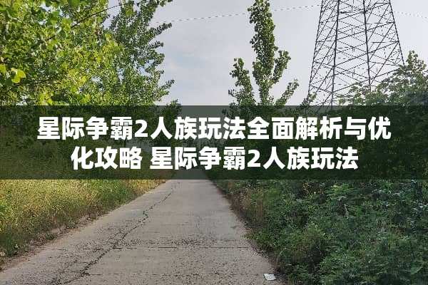 星际争霸2人族玩法全面解析与优化攻略 星际争霸2人族玩法