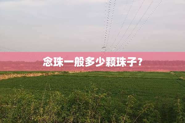 念珠一般多少颗珠子？