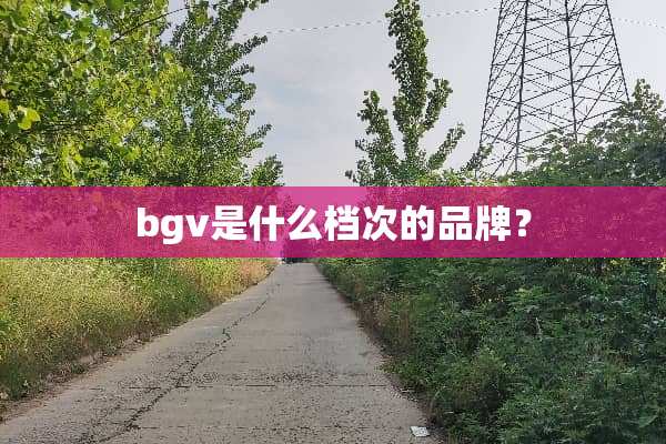 bgv是什么档次的品牌？