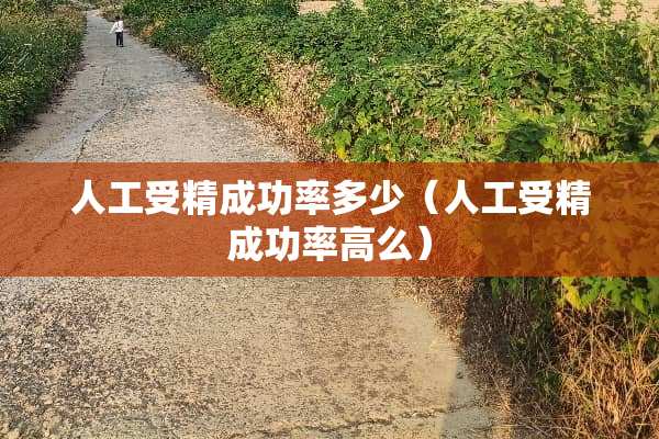 人工受精成功率多少（人工受精成功率高么）