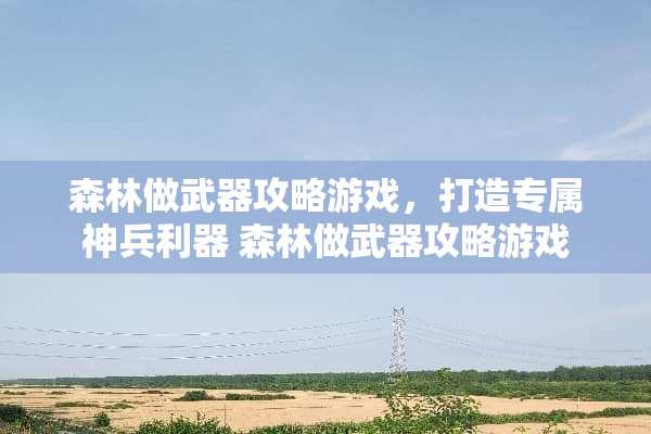 森林做武器攻略游戏，打造专属神兵利器 森林做武器攻略游戏