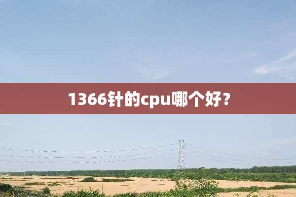 1366针的cpu哪个好？