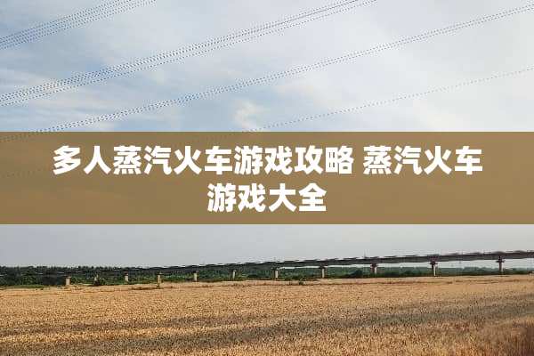 多人蒸汽火车游戏攻略 蒸汽火车游戏大全