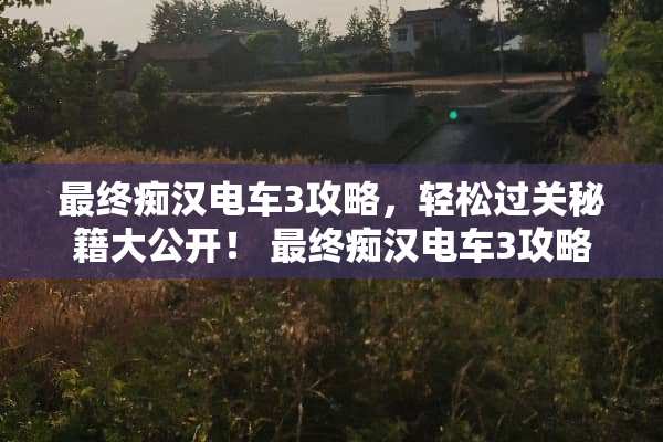最终痴汉电车3攻略，轻松过关秘籍大公开！ 最终痴汉电车3攻略