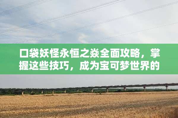 口袋妖怪永恒之焱全面攻略，掌握这些技巧，成为宝可梦世界的新手英雄！ 口袋妖怪永恒之焱攻略