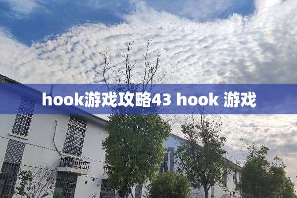 hook游戏攻略43 hook 游戏
