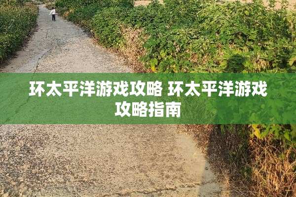 环太平洋游戏攻略 环太平洋游戏攻略指南