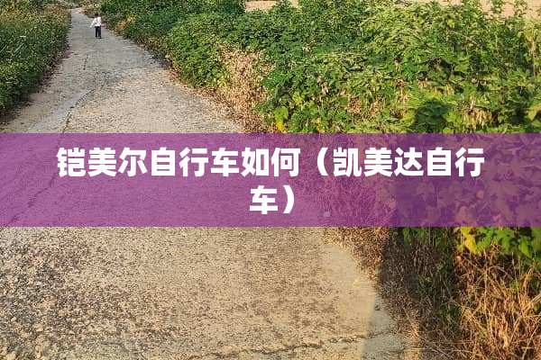 铠美尔自行车如何（凯美达自行车）