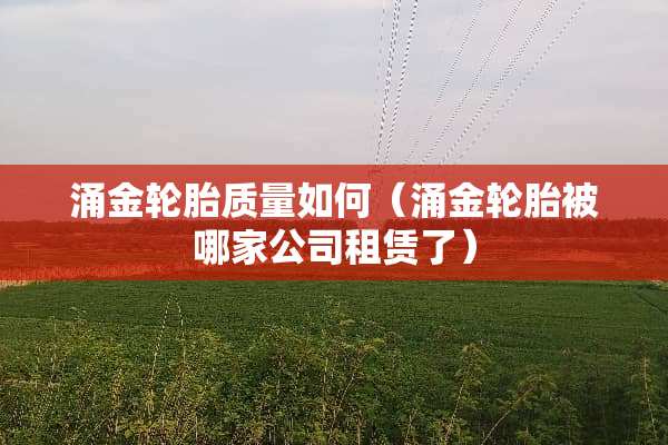 涌金轮胎质量如何（涌金轮胎被哪家公司租赁了）