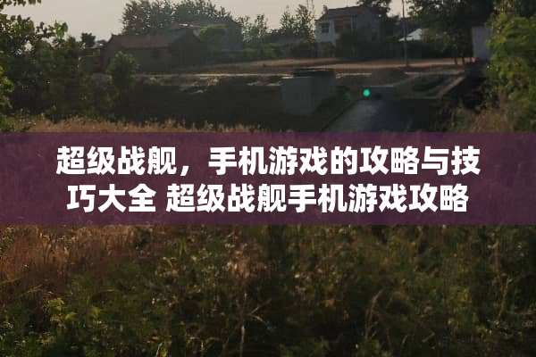 超级战舰，手机游戏的攻略与技巧大全 超级战舰手机游戏攻略
