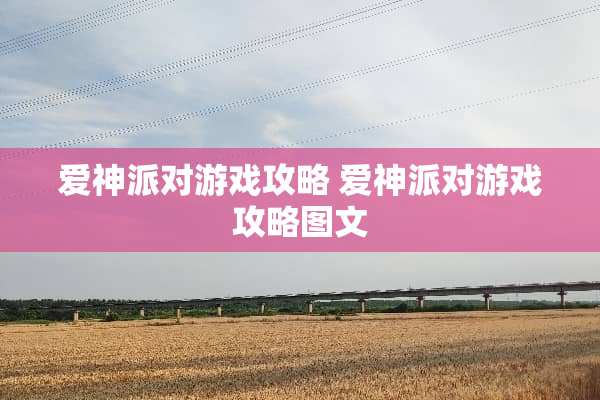 爱神派对游戏攻略 爱神派对游戏攻略图文