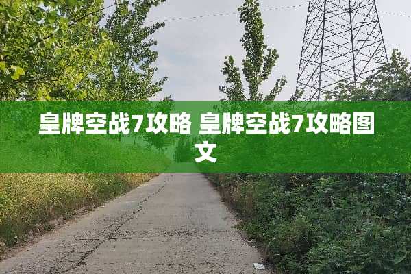 皇牌空战7攻略 皇牌空战7攻略图文