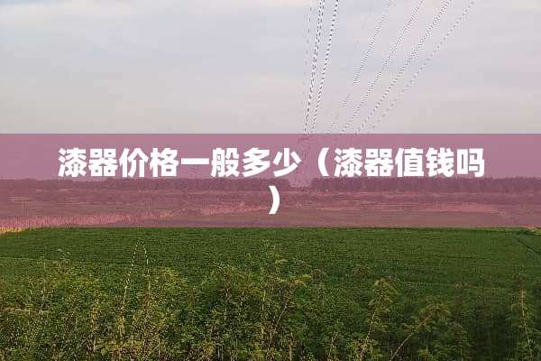 漆器价格一般多少（漆器值钱吗）