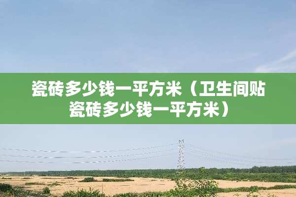 瓷砖多少钱一平方米（卫生间贴瓷砖多少钱一平方米）