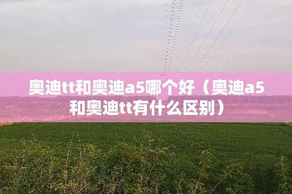 奥迪tt和奥迪a5哪个好（奥迪a5和奥迪tt有什么区别）