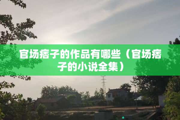 **痞子的作品有哪些（**痞子的小说全集）