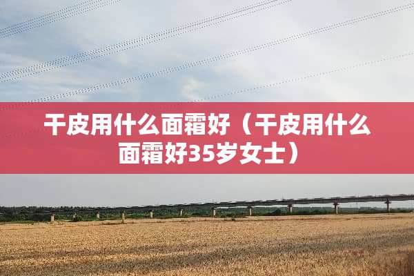 干皮用什么面霜好（干皮用什么面霜好35岁女士）
