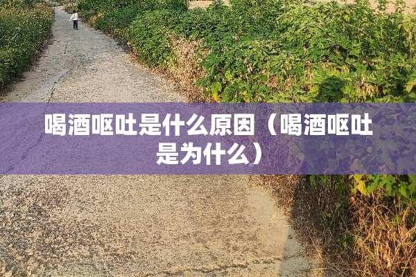 喝酒呕吐是什么原因（喝酒呕吐是为什么）