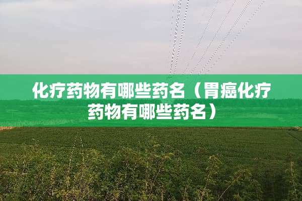 化疗药物有哪些药名（胃癌化疗药物有哪些药名）