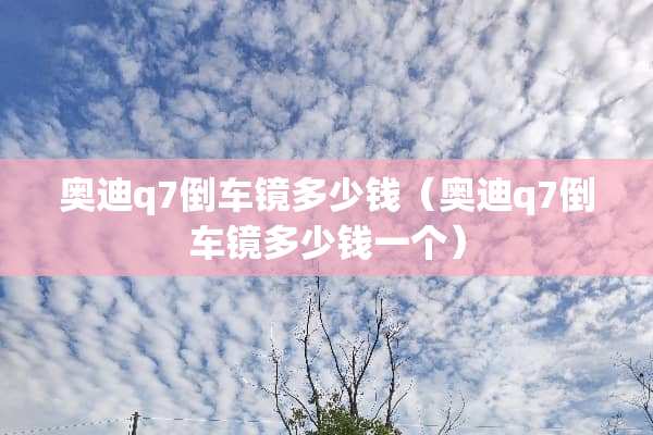 奥迪q7倒车镜多少钱（奥迪q7倒车镜多少钱一个）