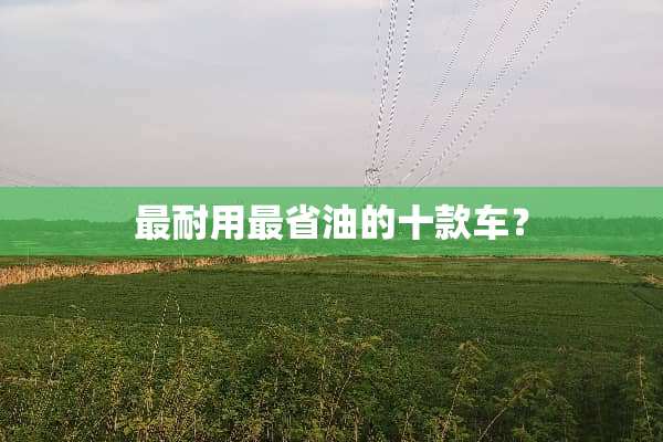 最耐用最省油的十款车？
