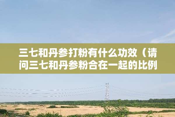 三七和丹参打粉有什么功效（请问三七和丹参粉合在一起的比例是多少）