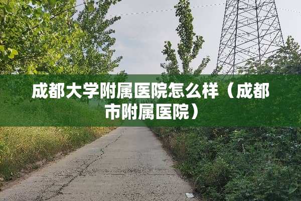 成都大学附属医院怎么样（成都市附属医院）