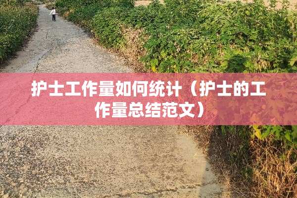 护士工作量如何统计（护士的工作量总结范文）