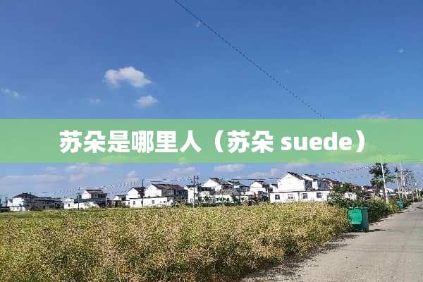 苏朵是哪里人（苏朵 suede）