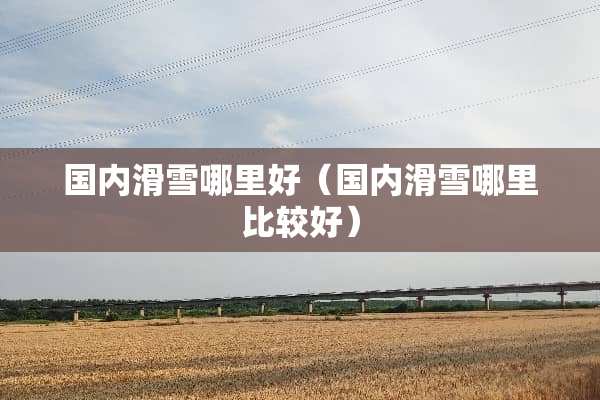 国内滑雪哪里好（国内滑雪哪里比较好）