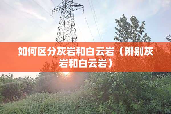 如何区分灰岩和白云岩(辨别灰岩和白云岩) 如何区分灰岩和白云岩(辨别灰岩和白云岩)