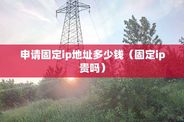 申请固定ip地址多少钱（固定ip贵吗）