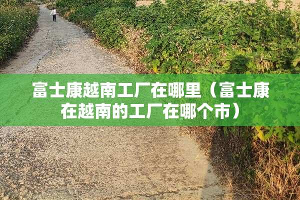 富士康越南工厂在哪里（富士康在越南的工厂在哪个市）