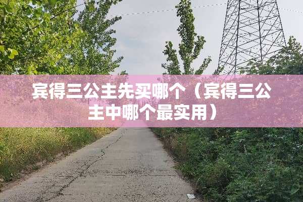 宾得三公主先买哪个（宾得三公主中哪个最实用）