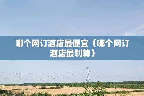 哪个网订酒店最便宜（哪个网订酒店最划算）