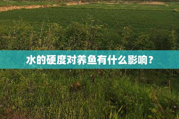 水的硬度对养鱼有什么影响？