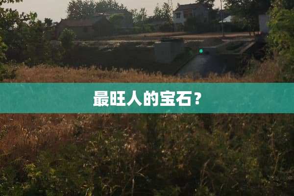 最旺人的宝石？