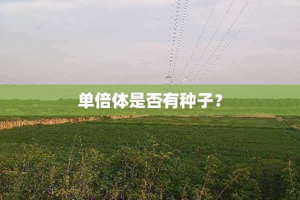 单倍体是否有种子？