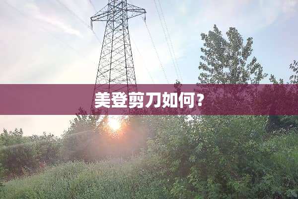 美登剪刀如何？