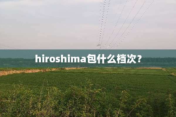 hiroshima包什么档次？