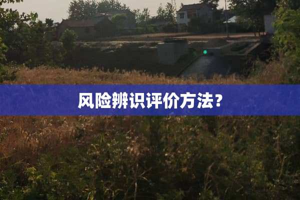 风险辨识评价方法？