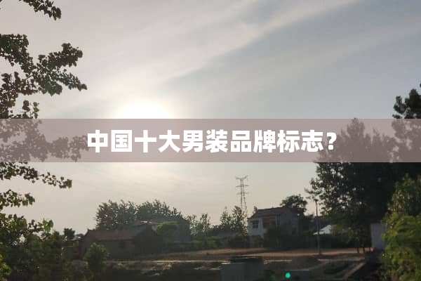 中国十大男装品牌标志？