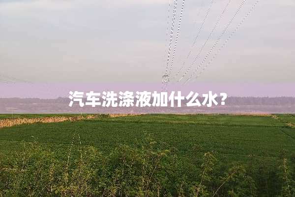 汽车洗涤液加什么水？