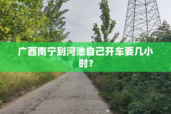 广西南宁到河池自己开车要几小时？