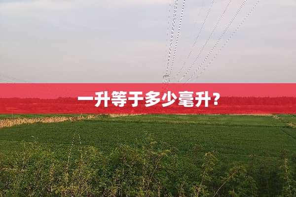 一升等于多少毫升？