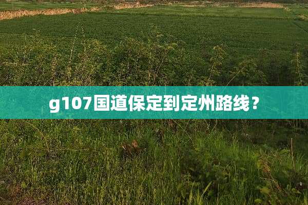 g107国道保定到定州路线？