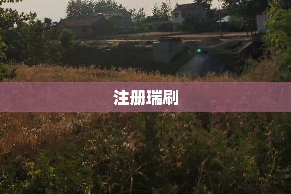 注册瑞刷