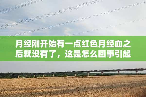 月经刚开始有一点红色月经血之后就没有了，这是怎么回事引起的？
