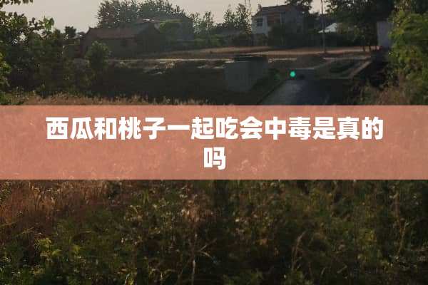 西瓜和桃子一起吃会中毒是真的吗