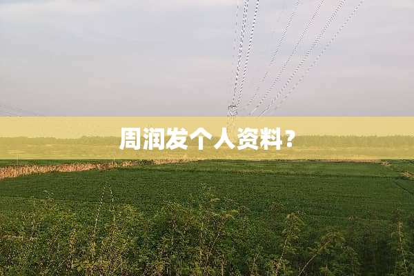 周润发个人资料？